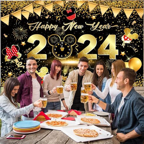 Happy New Year Decorations Backdrop in Kuwait