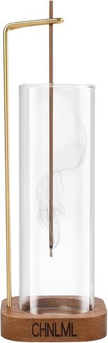 CHNLML 2023 Upgraded Version Incense Holder for Sticks Anti-Ash Flying Removable Glass Ash Catcher Incense Burner for Home Yoga Spa Room Teahouse Decor in Kuwait