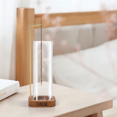 CHNLML 2023 Upgraded Version Incense Holder for Sticks Anti-Ash Flying Removable Glass Ash Catcher Incense Burner for Home Yoga Spa Room Teahouse Decor in Kuwait