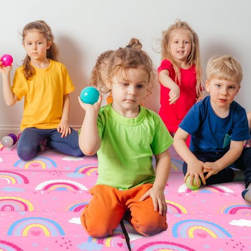 Ceenna Toddler Mat for Preschool Daycare Folding Portable Sleeping Mat 45.3 x 19.7 x 0.6 Inches Portable Toddler Rest Mat for Boys Girls Kindergarten Classroom Travel Home School Supply in Kuwait