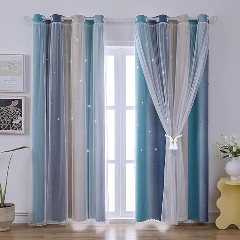 4 عبوات من أربطة الستارة المغناطيسية، حامل منسوج مريح لستائر النوافذ، عقد ستائر، أربطة ستائر، ظهر 16 بوصة in Kuwait