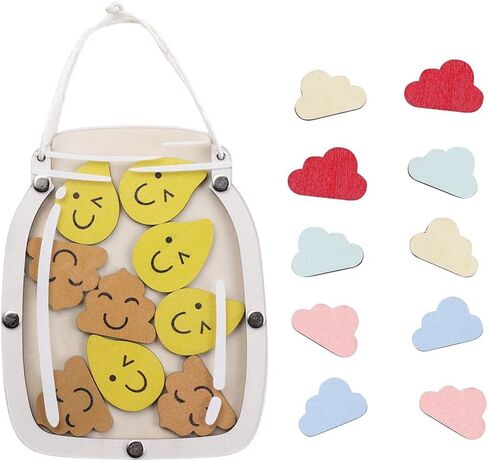 Reward Chart for Kids Potty Training Reward Jar for Toddlers with 20 Chips- Behavior, Responsibility, Daily Routine, Good Habits Gifts (Wood Jar) in Saudi Arabia