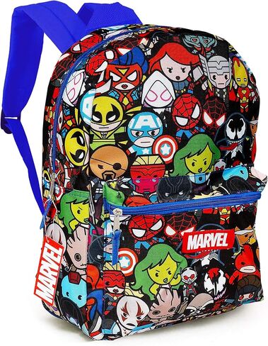 Marvel Avengers Backpack Set - 6 Piece Marvel Superhero School Backpack Bag Set with Snack Box, Pen, Bookmark, Stickers and More (Marvel School Supplies) in Kuwait