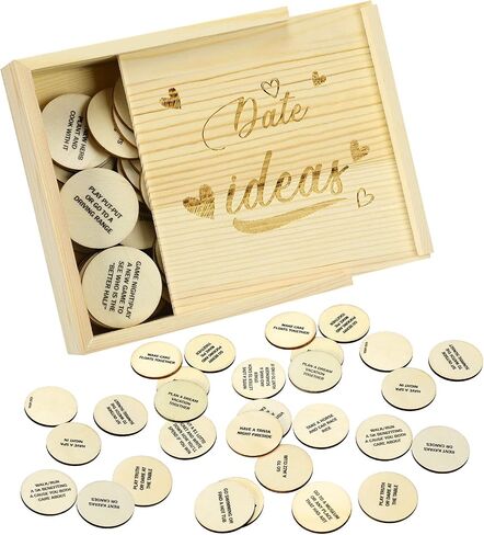 Kathfly Wooden Box for Couples Activities Romantic Gift for Wedding Anniversary Valentine's Day in Saudi Arabia