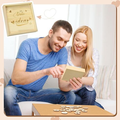 Kathfly Wooden Box for Couples Activities Romantic Gift for Wedding Anniversary Valentine's Day in Saudi Arabia
