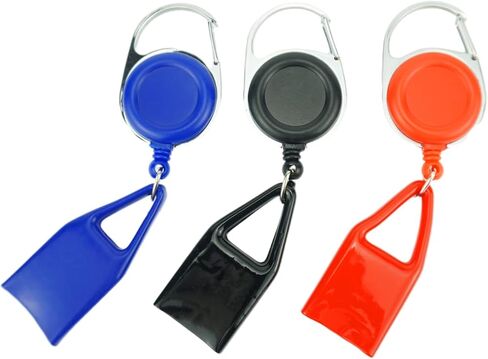 Funmaker Retractable Lighter Belt Retractable Keychain with Clip Assorted Color Classic Lighter Cover (Black) in Saudi Arabia