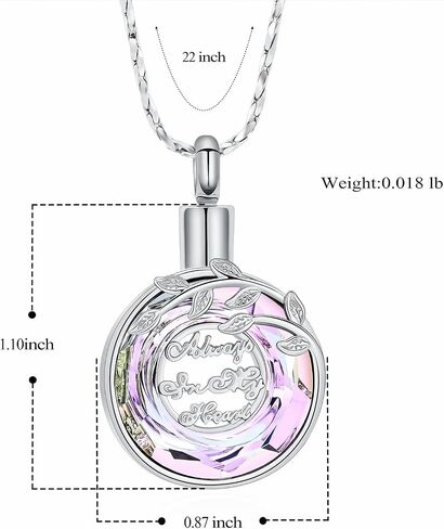 Imrsanl Urn Necklaces for Ashes for Women Men Tree of Life Cremation Jewelry for Ashes Memory Jewelry for Human Pet in Saudi Arabia