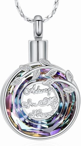 Imrsanl Urn Necklaces for Ashes for Women Men Tree of Life Cremation Jewelry for Ashes Memory Jewelry for Human Pet in Saudi Arabia