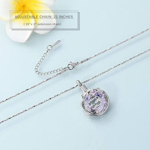 Imrsanl Urn Necklaces for Ashes for Women Men Tree of Life Cremation Jewelry for Ashes Memory Jewelry for Human Pet in Saudi Arabia