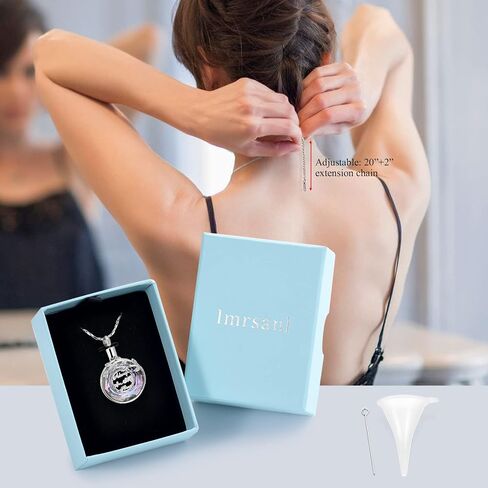 Imrsanl Urn Necklaces for Ashes for Women Men Tree of Life Cremation Jewelry for Ashes Memory Jewelry for Human Pet in Saudi Arabia