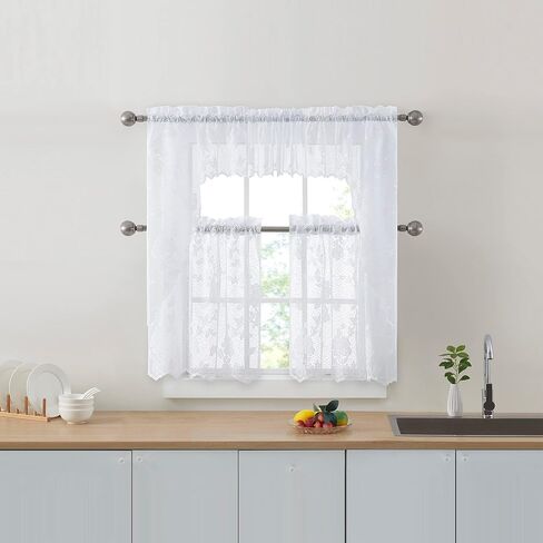 النهضة هوم فاشون لاسي مطرزة الدانتيل الستارة in Kuwait