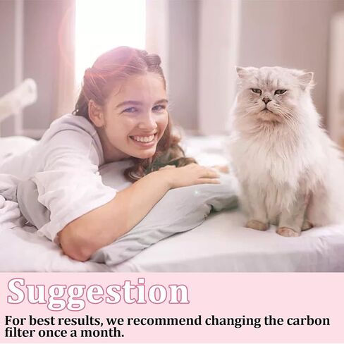 6 Pcs Replacement Carbon Filters Compatible with Litter-Robot 4 - Self Cleaning Cat Litter Box Filter Replacement to Eliminate Odor and Control Cat Body Moisture in Saudi Arabia
