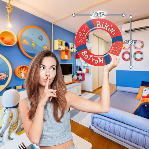 HK Studio Funny Lifebuoy Cool Room Decor - Room Decor Y2K for Dorm, Teen Bedroom 12" Pack 4 in Saudi Arabia