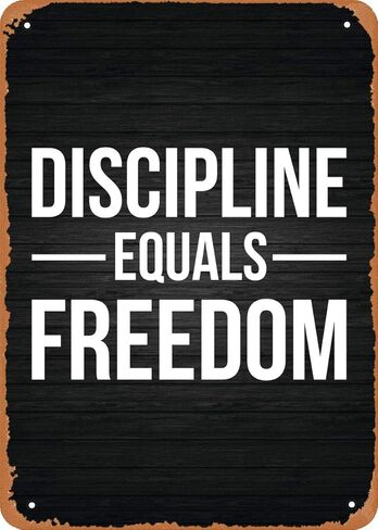 لافتة معدنية بمظهر عتيق من Fanzi - تذيب تحفيز الصالة الرياضية يساوي الحرية - 20.32 سم × 30.48 سم لوحة ديكور للحائط in Kuwait