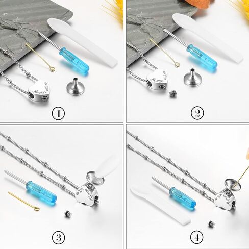 XIUDA قلادة جرة القلب للرماد مجوهرات حرق الجثث للأحباء دائمًا معي قلادة حرق الجثث للرجال والنساء مجوهرات قلادة الرماد in Kuwait