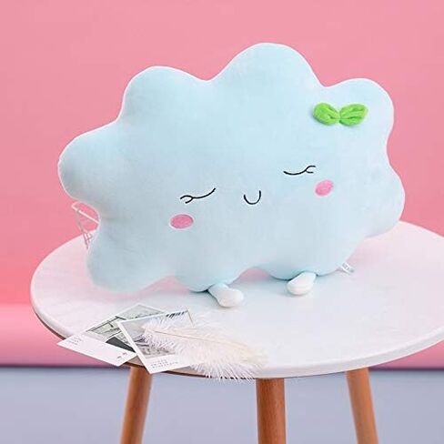 XIAOHONG Cloud Cushion Pillow, Cloud Throw Pillows for Bedroom Car Decorative, 3D Plush Cloud Shaped Decorative Pillow,Decorative Nursery Pillow,Playroom Décor, Cute Kids Throw Pillows (Pink) in Kuwait