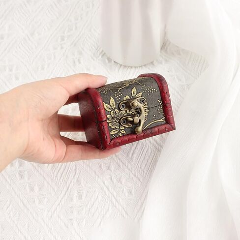 TBWHL 3 قطع صندوق صدر كنز خشبي عتيق، صندوق كنز للأطفال، صناديق تخزين مجوهرات مزخرفة مع أغطية، صندوق كنز لجوائز الأطفال in Kuwait