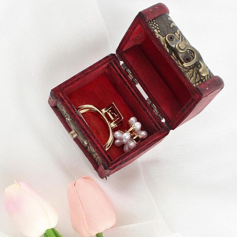 TBWHL 3 قطع صندوق صدر كنز خشبي عتيق، صندوق كنز للأطفال، صناديق تخزين مجوهرات مزخرفة مع أغطية، صندوق كنز لجوائز الأطفال in Kuwait