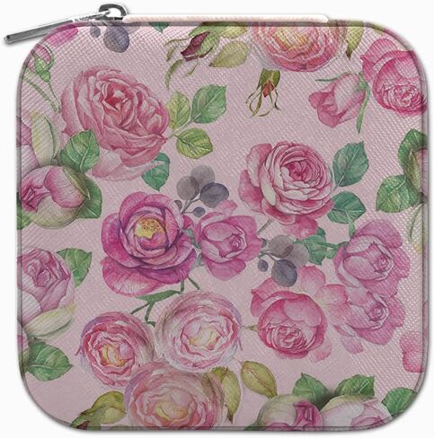 صندوق مجوهرات السفر من الجلد الأنيق من WIRESTER، منظم مجوهرات صغير محمول لتخزين الأقراط الحلقية والقلادة للنساء والفتيات - سلحفاة بحر المحيط in Kuwait