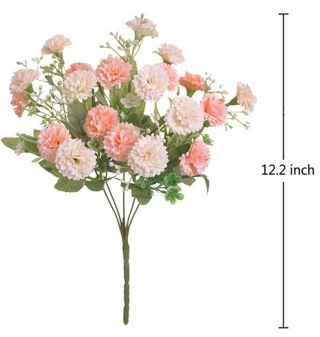 TBUY ROSE 2 حزمة صغيرة من زهور القرنفل الاصطناعية السائبة زهرة وهمية مع سيقان زهور القرنفل الحريرية لتزيين حفلات الزفاف والفنادق في الهواء الطلق (أرجواني) in Kuwait