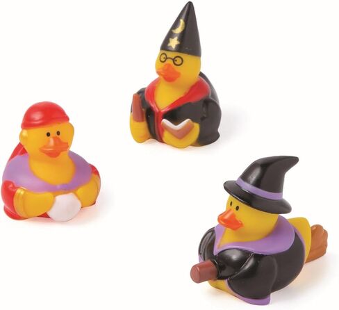 Halloween Witchcraft Rubber Duckies - 2.5" (12 Pcs) Vinyl Duckies in Unique and Creepy Designs – Perfect for Decorations, Party Favors, and Trick-or-Treat Fun! in Saudi Arabia