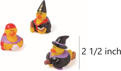 Halloween Witchcraft Rubber Duckies - 2.5" (12 Pcs) Vinyl Duckies in Unique and Creepy Designs – Perfect for Decorations, Party Favors, and Trick-or-Treat Fun! in Saudi Arabia