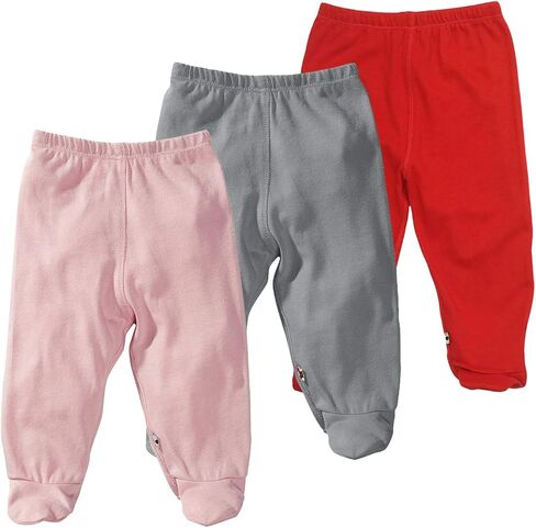 Babysoy Baby Essential 3-Piece Footie Pants Set in Saudi Arabia