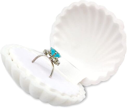 DIYOMR Cute Single Ring Box with Silver Moon DIY Small Chain, Miniature Jewelry Case Cartoon Delicate Plush Small Box For Jewelry Gift Decor Storage (Apple) in Saudi Arabia
