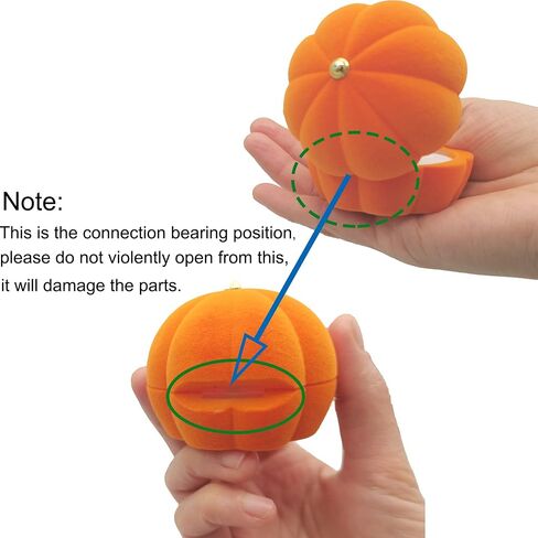 DIYOMR Cute Single Ring Box with Silver Moon DIY Small Chain, Miniature Jewelry Case Cartoon Delicate Plush Small Box For Jewelry Gift Decor Storage (Apple) in Saudi Arabia