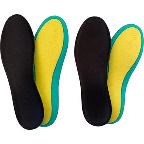 زوجان من النعال الداخلية المصنوعة من إسفنج الذاكرة، بطانة حذاء تمنع الرائحة للرجال والنساء والأطفال، نعال داخلية مسامية لأحذية العمل وأحذية الجري مع وسادة رائعة وامتصاص الصدمات (الرجال 10-11) in Kuwait