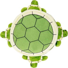 Hollypet Hide and Seek Squeaky Dog Toy, Designed Interactive Puzzle Plush Stuffed Puppy Toy, Tortoise (Shell + 5 Tortoises) in Kuwait