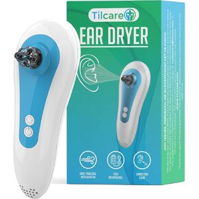 مجفف الأذن الكهربائي وأداة إزالة شمع الأذن لأذن السباح من تيلكير - مزيل مياه تجفيف الأذن القابل لإعادة الشحن للسباحة والاستحمام وأدوات السمع in Kuwait