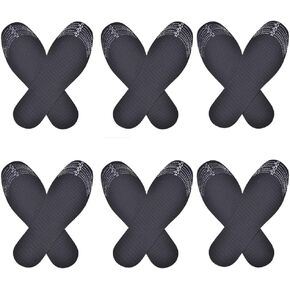 6 أزواج من النعال الداخلية المصنوعة من فحم الخيزران الصحي للرجال والنساء، نعال داخلية من الكربون المنشط التي تزيل الروائح الكريهة وتمتص العرق وتتحكم في الروائح، ويمكن قطع النعال الداخلية (أسود) in Kuwait
