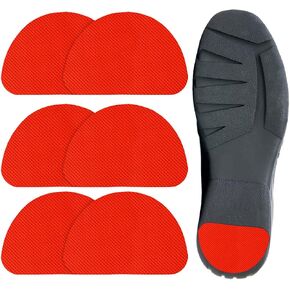 Beautulip Non-Skid Pads for Shoes Noise Reduction Self-Adhesive Slip Resistant Sole Stick Protector Pack of 6 (Red)… in Kuwait