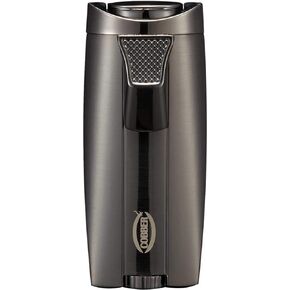 Cobber Torch Cigar Lighter, Double 2 Jet Flame Refillable Butane Cigar Lighter Gray