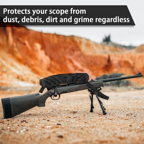 Xxerciz Scope Cover Nylon Rifle Spotting Optics Lens Cover, Scope Protector for Hunting Gun Scope with Soft Inner Fleece in Saudi Arabia