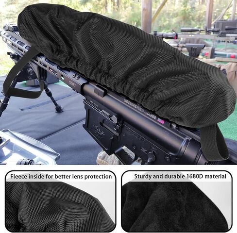 Xxerciz Scope Cover Nylon Rifle Spotting Optics Lens Cover, Scope Protector for Hunting Gun Scope with Soft Inner Fleece in Saudi Arabia
