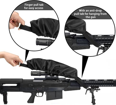 Xxerciz Scope Cover Nylon Rifle Spotting Optics Lens Cover, Scope Protector for Hunting Gun Scope with Soft Inner Fleece in Saudi Arabia