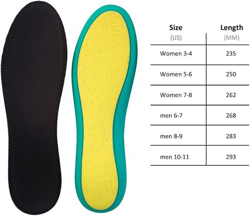 زوجان من النعال الداخلية المصنوعة من إسفنج الذاكرة، بطانة حذاء تمنع الرائحة للرجال والنساء والأطفال، نعال داخلية مسامية لأحذية العمل وأحذية الجري مع وسادة رائعة وامتصاص الصدمات (الرجال 10-11) in Kuwait