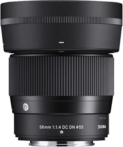 Sigma 56mm f/1.4 DC DN Contemporary Lens for Nikon Z Bundle with 55mm Multi Coated UV Slim Filter, Microfiber Cleaning Cloth in Saudi Arabia