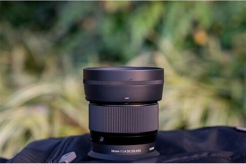 Sigma 56mm f/1.4 DC DN Contemporary Lens for Nikon Z Bundle with 55mm Multi Coated UV Slim Filter, Microfiber Cleaning Cloth in Saudi Arabia