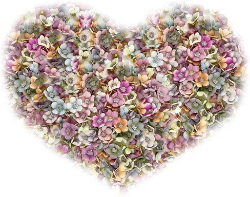 AHSONLUF 200 Pieces Mini Fake Flower Heads Small Artificial Multicolor Daisy Flower Heads, Silk Daisy Fake Flower Heads for Crafts in Saudi Arabia