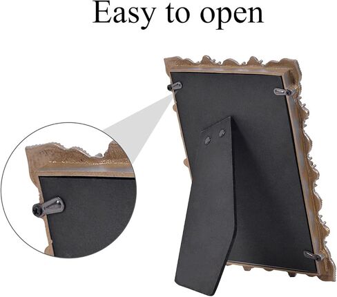 إطار صورة عتيق مرصّع بالجواهر مقاس 4 × 6 من نايكي هوم مع زجاج عالي الوضوح لشاشة سطح المكتب على سطح الطاولة، إطار صورة متلألئة للزينة بنمط بيوتر لمسات نهائية أفقيّة ورأسية in Kuwait