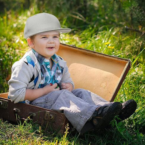 Peecabe Toddler Baseball Hat Novelty Boy Girl Sun Cap Flat Brim Kid Baseball Hats 6M-8Y in Saudi Arabia