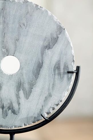 Signature Design by Ashley Jillsen Contemporary Disc Sculpture, Black in Saudi Arabia