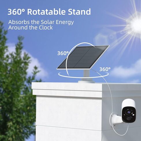 كاميرا IP لاسلكية للأمان في الهواء الطلق مع أضواء كاشفة وصفارة إنذار ولوحة شمسية، كاميرا واي فاي تعمل بالبطارية 5200 مللي أمبير في الساعة لأمن المنزل، رؤية ليلية ملونة، اكتشاف الذكاء الاصطناعي، محادثة ثنائية الاتجاه، SD/سحابة، Alexa (موديل CG6) in Kuwait
