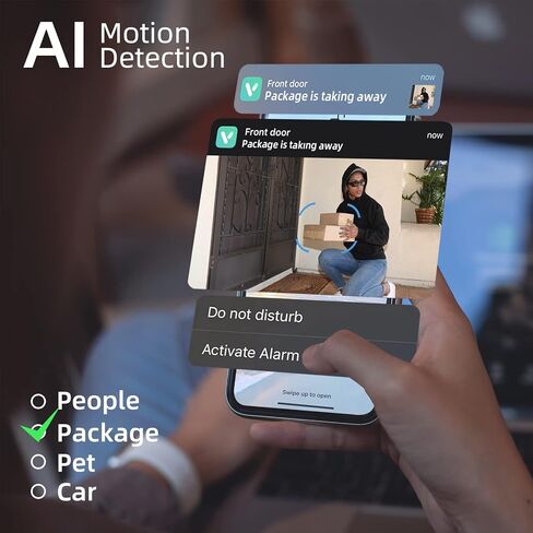 كاميرا IP لاسلكية للأمان في الهواء الطلق مع أضواء كاشفة وصفارة إنذار ولوحة شمسية، كاميرا واي فاي تعمل بالبطارية 5200 مللي أمبير في الساعة لأمن المنزل، رؤية ليلية ملونة، اكتشاف الذكاء الاصطناعي، محادثة ثنائية الاتجاه، SD/سحابة، Alexa (موديل CG6) in Kuwait