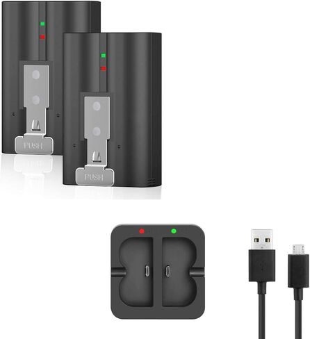 بطارية dosili 2 بطارية قابلة للشحن 3.65 فولت بطارية ليثيوم أيون متوافقة مع الحلقة، لجرس باب الفيديو 2/3 وبطارية كاميرا Spotlight 6400 مللي أمبير (توافق أقوى 2023) in Kuwait