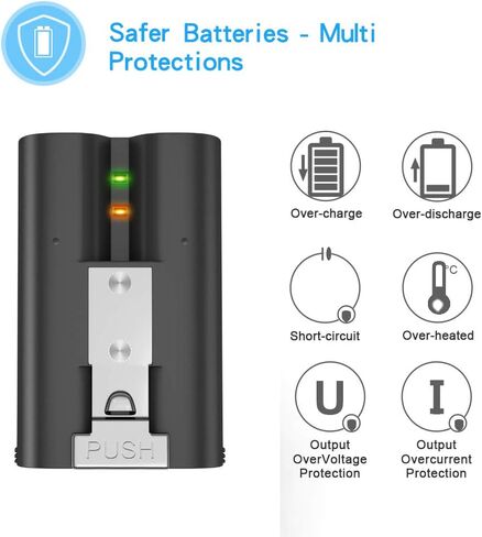 بطارية dosili 2 بطارية قابلة للشحن 3.65 فولت بطارية ليثيوم أيون متوافقة مع الحلقة، لجرس باب الفيديو 2/3 وبطارية كاميرا Spotlight 6400 مللي أمبير (توافق أقوى 2023) in Kuwait