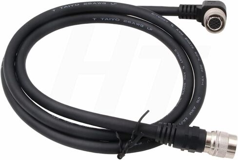 Right Angle 12 Pin Hirose Female to 12 Pin Male CCU Cable for Sony DXC-950 990 XC-HR70 XC-ST50 Panasonic Hitachi Camera Remote Panel 1M in Kuwait